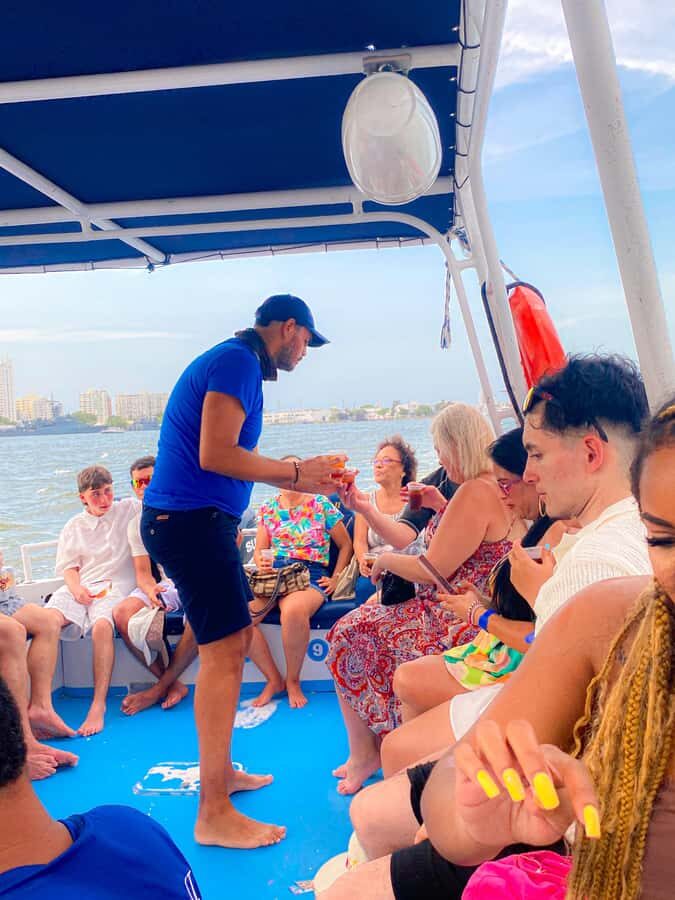 2-hour tour in Cartagena Sunset View in party boat - After the Sunset: Downtown Nightclub Entrance and Getting There