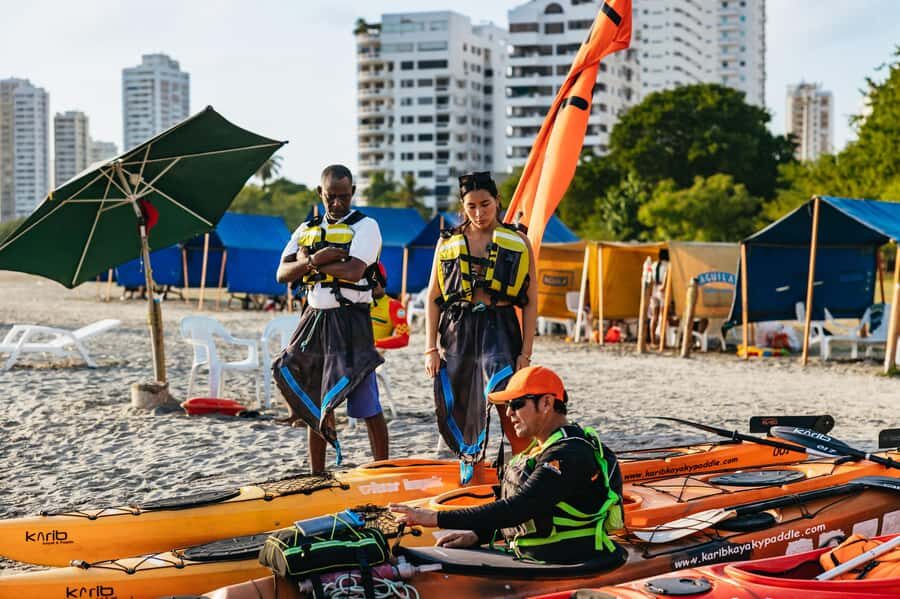 Cartagena: Sunset Sea Kayaking Tour - Safety briefing at Castillogrande: calm coaching, clear instructions