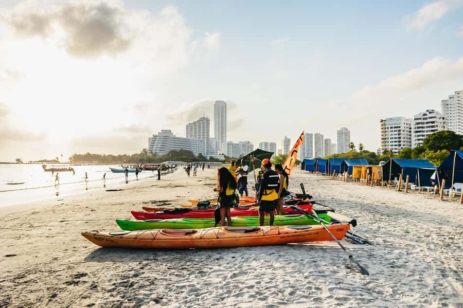 Cartagena: Sunset Sea Kayaking Tour - What you’ll see: shifting light and coastline views from the water