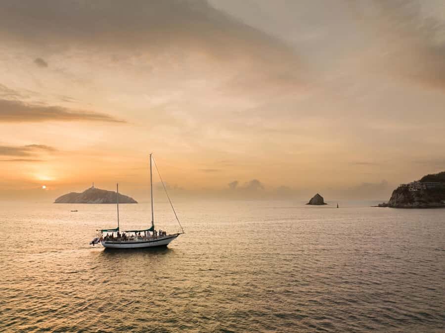 From Santa Marta: Sunset Sailboat Tour with 2 Beverages - The route in plain language: Santa Marta sunset to Taganga Bay
