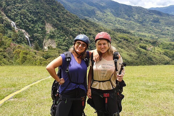 Fun RAFTING + Awesome PARAGLIDING over giant waterfalls from MEDELLIN - Class IV rafting for 2.5 hours: thrill, teamwork, and real technique