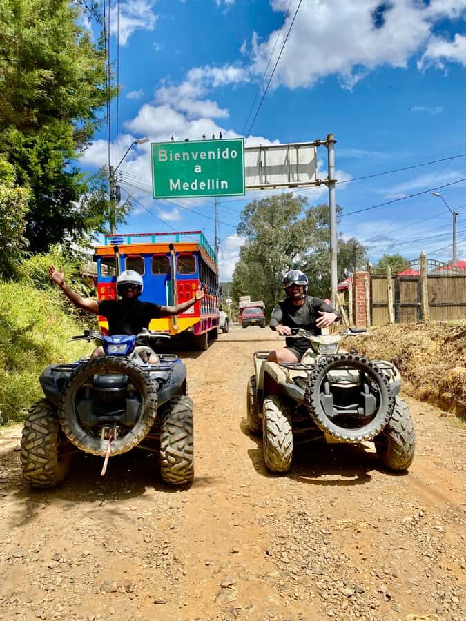 Medellin: ATV Tour 3 Mountains - Trout farm stop and lunch: a local-food moment in the middle of the ride