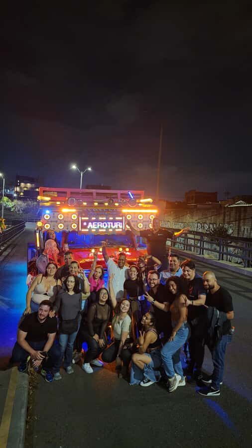 Medellin: Party Bus with DJ & Street Food Tastings - How the party bus route works from El Poblado