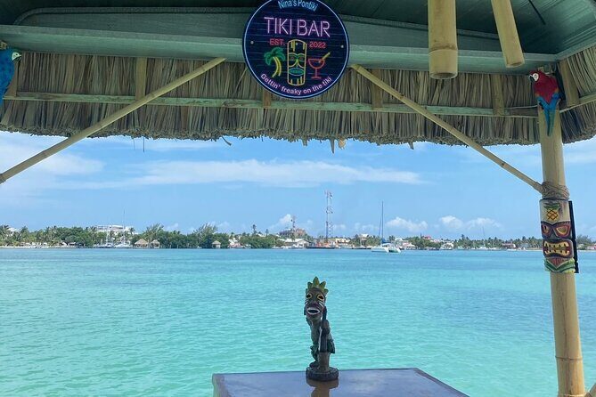 Shark & Ray Afternoon Swim Tiki Bar Cruise - Snacks and your “floating tiki bar” setup